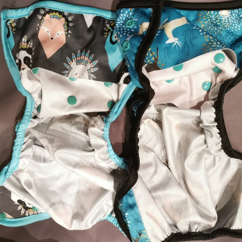 Lot of 5 cloth diaper covers